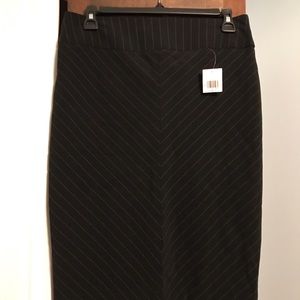 NWT Context Classy, Pin-Striped, Black Skirt-S